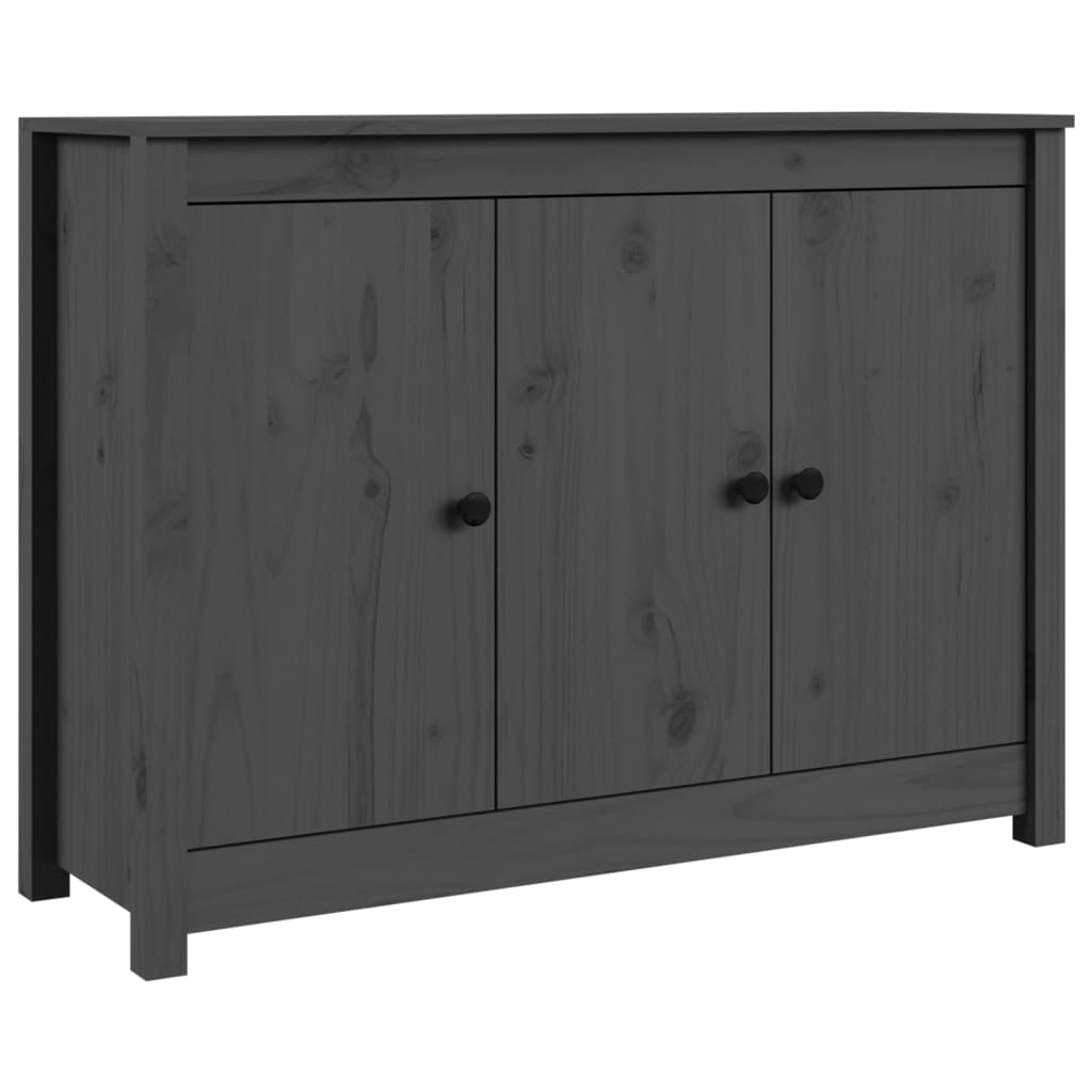 Dressoir 100x35x74 cm massief grenenhout grijs is nu te koop bij PeponiXL, paradijselijk wonen!