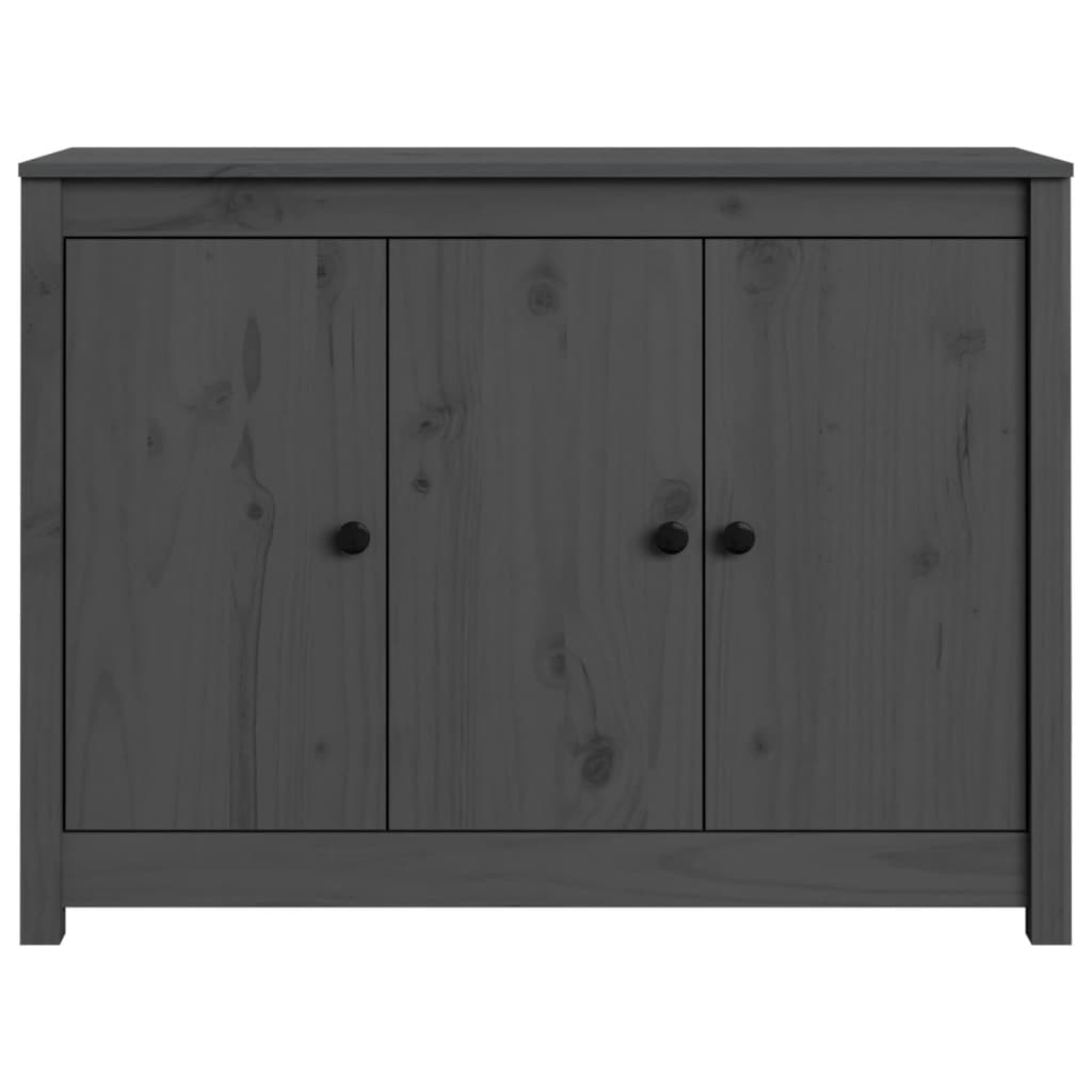 Dressoir 100x35x74 cm massief grenenhout grijs is nu te koop bij PeponiXL, paradijselijk wonen!