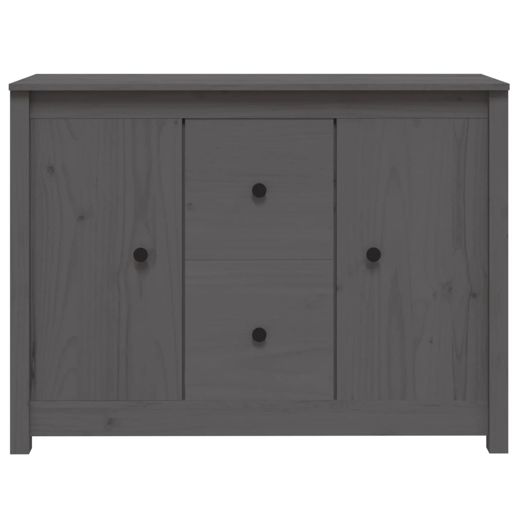Dressoir 100x35x74 cm massief grenenhout grijs is nu te koop bij PeponiXL, paradijselijk wonen!