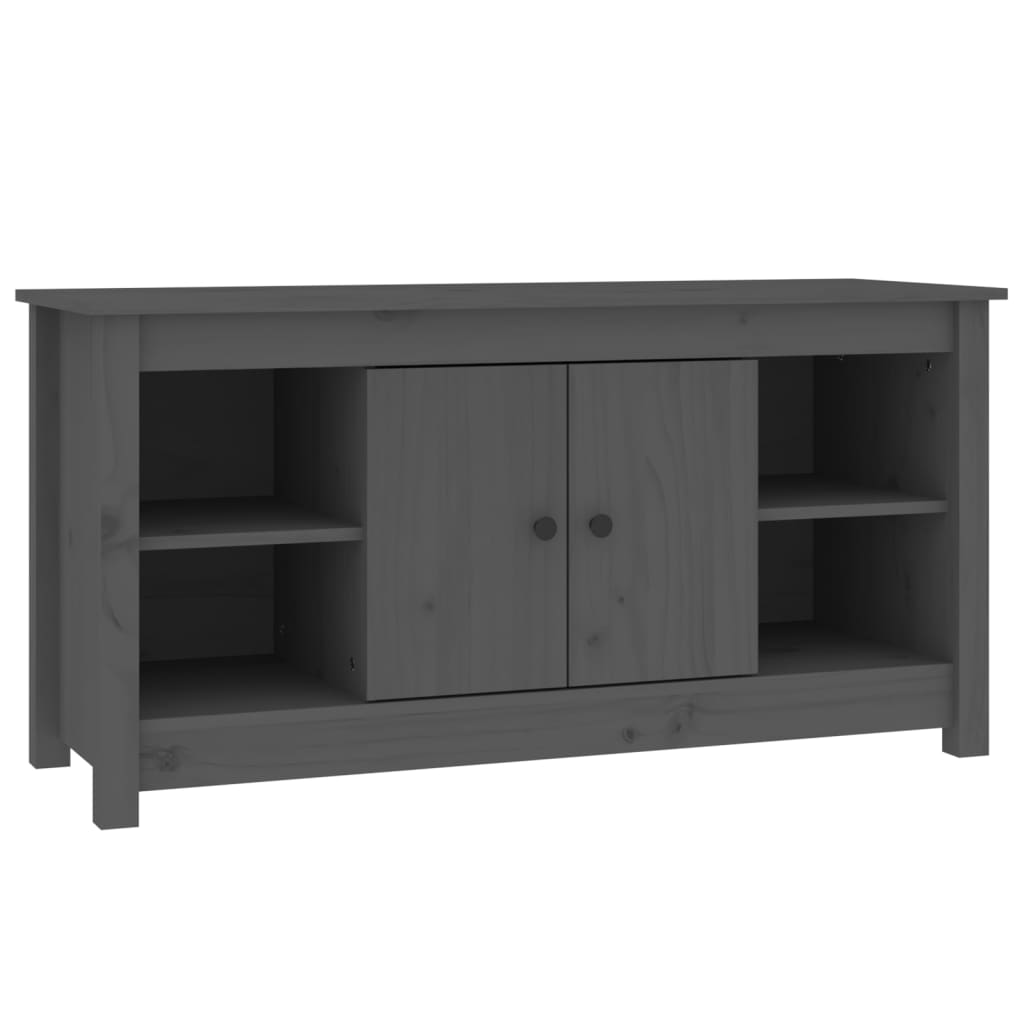 Tv-meubel 103x36,5x52 cm massief grenenhout grijs is nu te koop bij PeponiXL, paradijselijk wonen!
