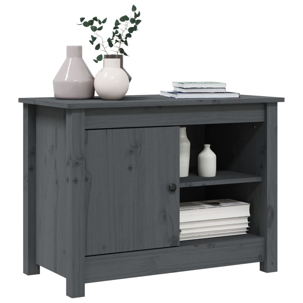 Tv-meubel 70x36,5x52 cm massief grenenhout grijs is nu te koop bij PeponiXL, paradijselijk wonen!
