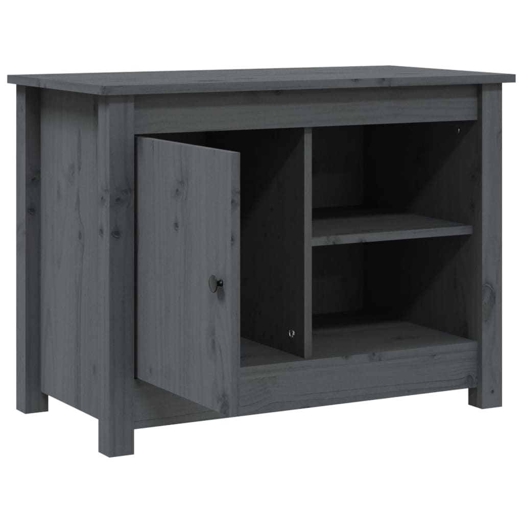 Tv-meubel 70x36,5x52 cm massief grenenhout grijs is nu te koop bij PeponiXL, paradijselijk wonen!