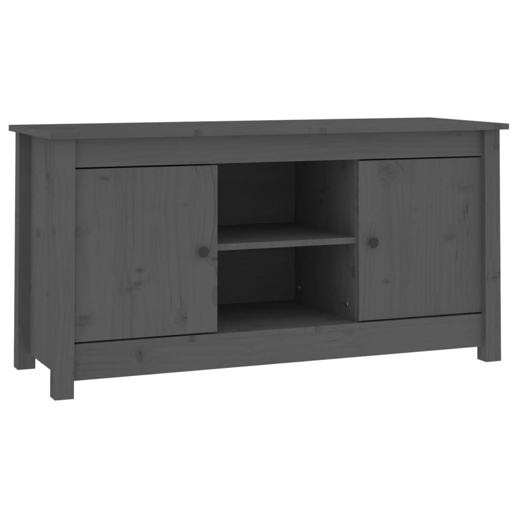 Tv-meubel 103x36,5x52 cm massief grenenhout grijs is nu te koop bij PeponiXL, paradijselijk wonen!