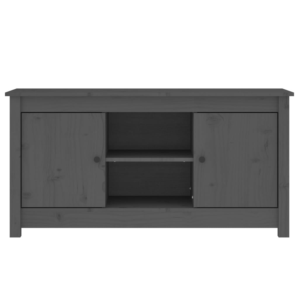Tv-meubel 103x36,5x52 cm massief grenenhout grijs is nu te koop bij PeponiXL, paradijselijk wonen!