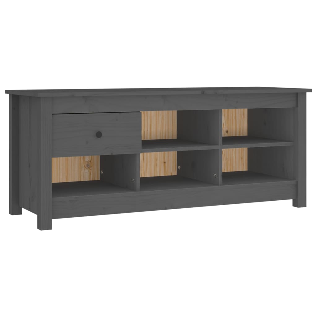 Schoenenkast 110x38x45,5 cm massief grenenhout grijs is nu te koop bij PeponiXL, paradijselijk wonen!