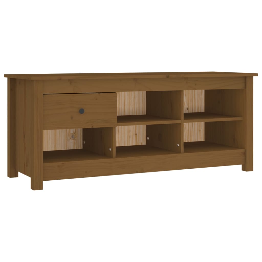 Schoenenkast 110x38x45,5 cm massief grenenhout honingbruin is nu te koop bij PeponiXL, paradijselijk wonen!