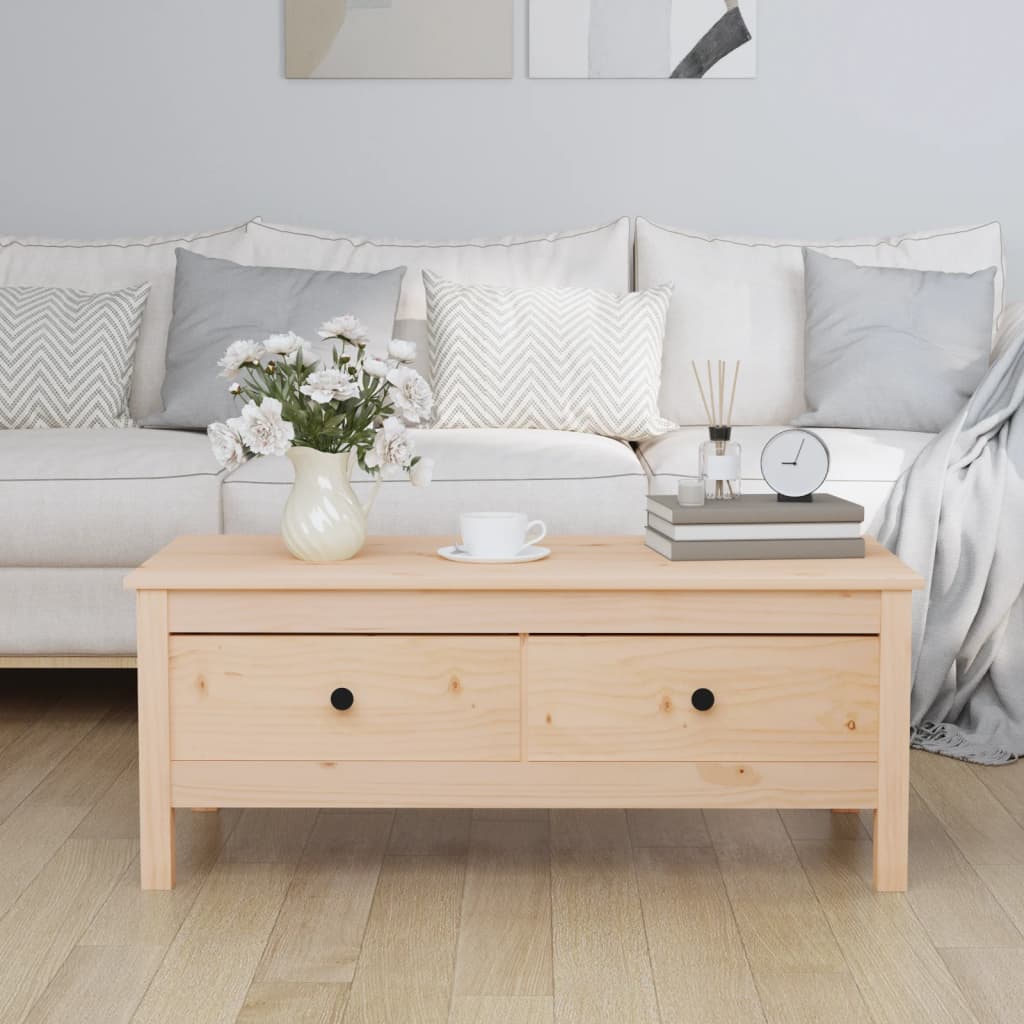 Salontafel 100x50x40 cm massief grenenhout is nu te koop bij PeponiXL, paradijselijk wonen!