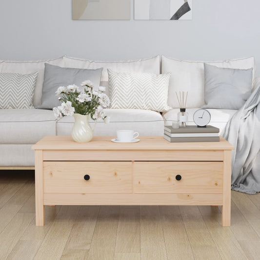 Salontafel 100x50x40 cm massief grenenhout is nu te koop bij PeponiXL, paradijselijk wonen!