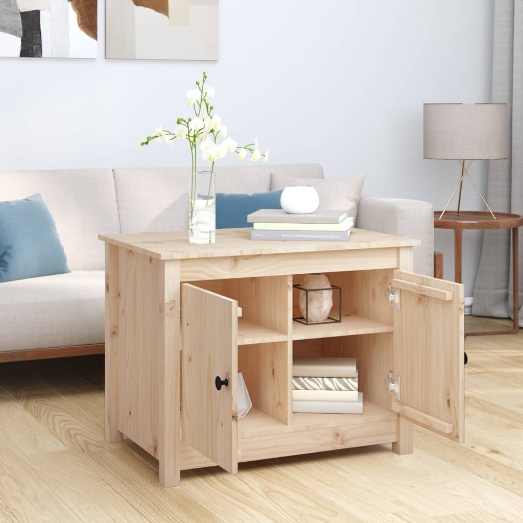 Salontafel 71x49x55 cm massief grenenhout is nu te koop bij PeponiXL, paradijselijk wonen!