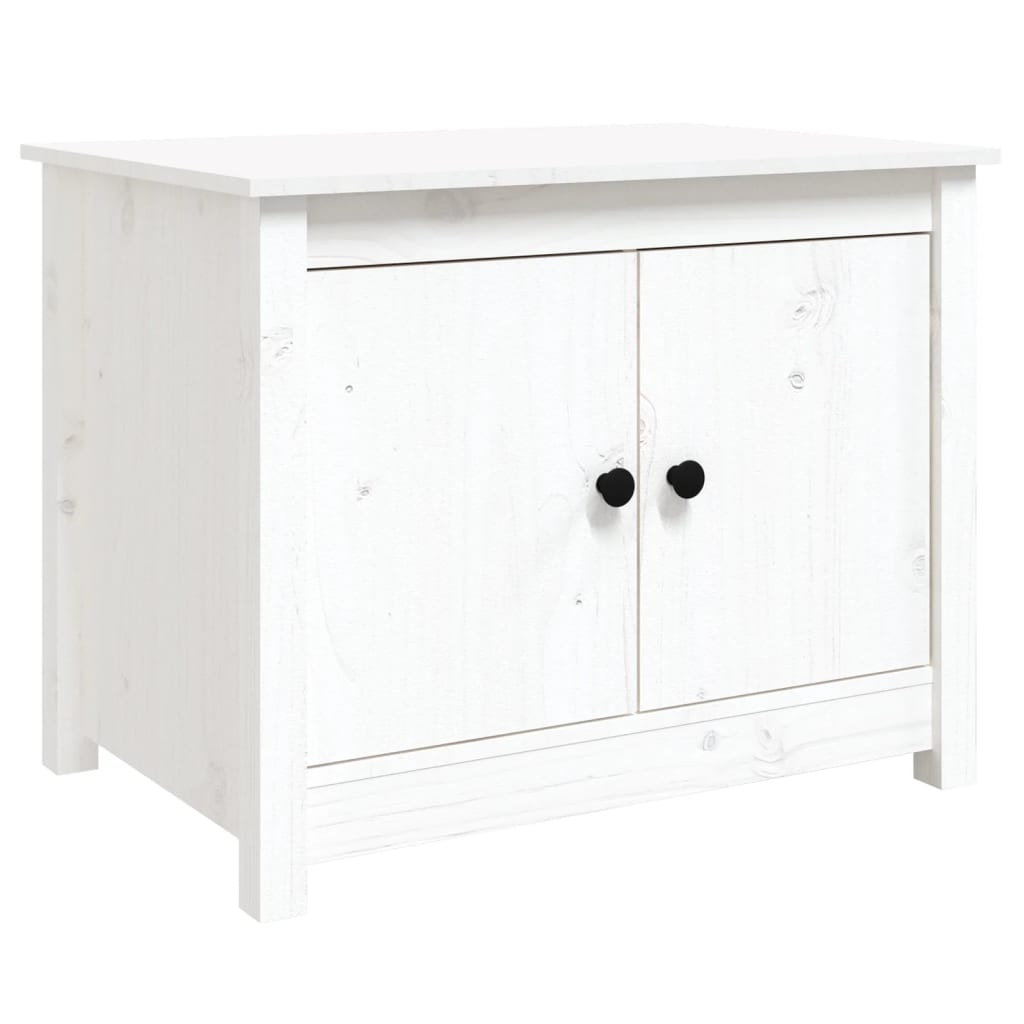 Salontafel 71x49x55 cm massief grenenhout wit is nu te koop bij PeponiXL, paradijselijk wonen!