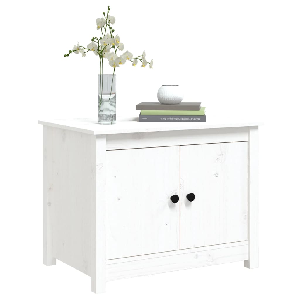 Salontafel 71x49x55 cm massief grenenhout wit is nu te koop bij PeponiXL, paradijselijk wonen!