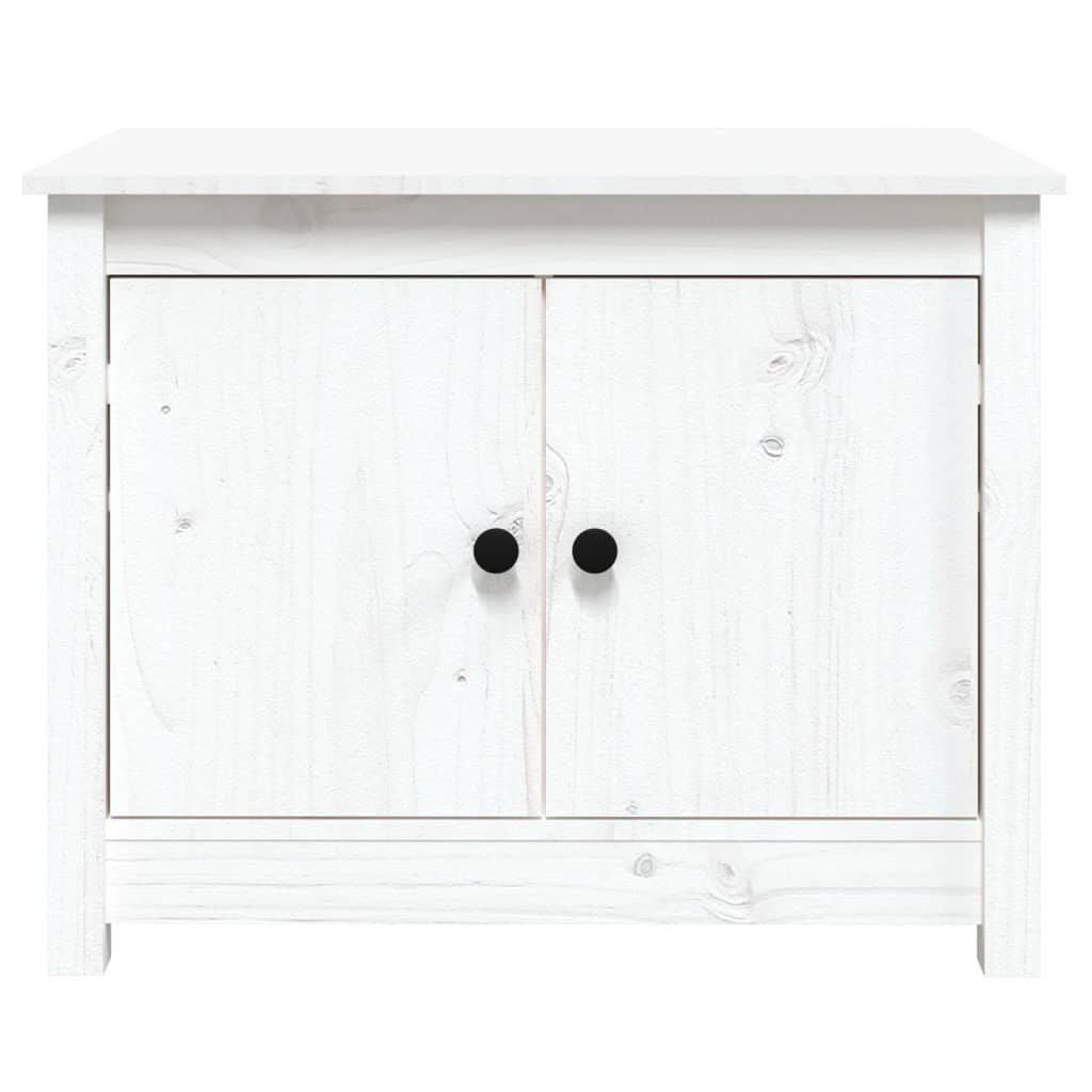 Salontafel 71x49x55 cm massief grenenhout wit is nu te koop bij PeponiXL, paradijselijk wonen!