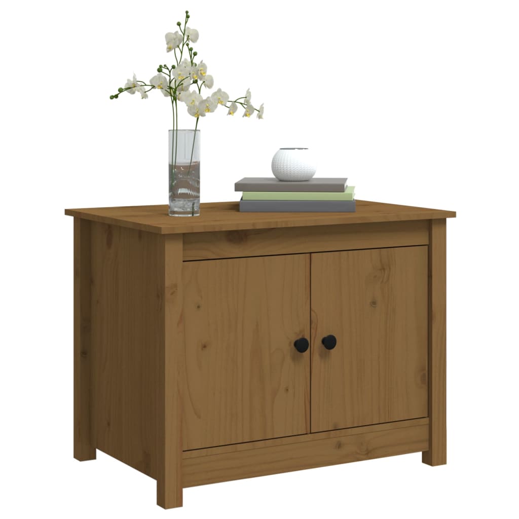 Salontafel 71x49x55 cm massief grenenhout honingbruin is nu te koop bij PeponiXL, paradijselijk wonen!