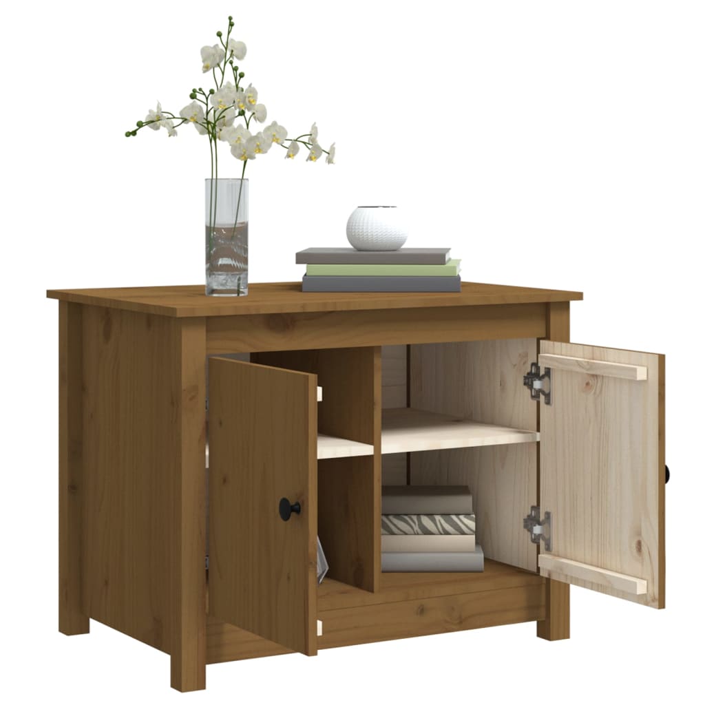 Salontafel 71x49x55 cm massief grenenhout honingbruin is nu te koop bij PeponiXL, paradijselijk wonen!
