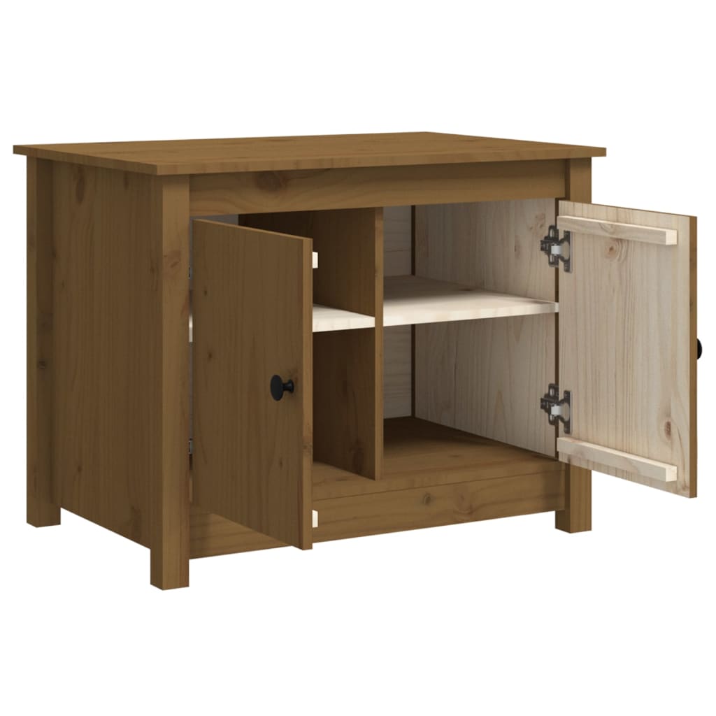 Salontafel 71x49x55 cm massief grenenhout honingbruin is nu te koop bij PeponiXL, paradijselijk wonen!