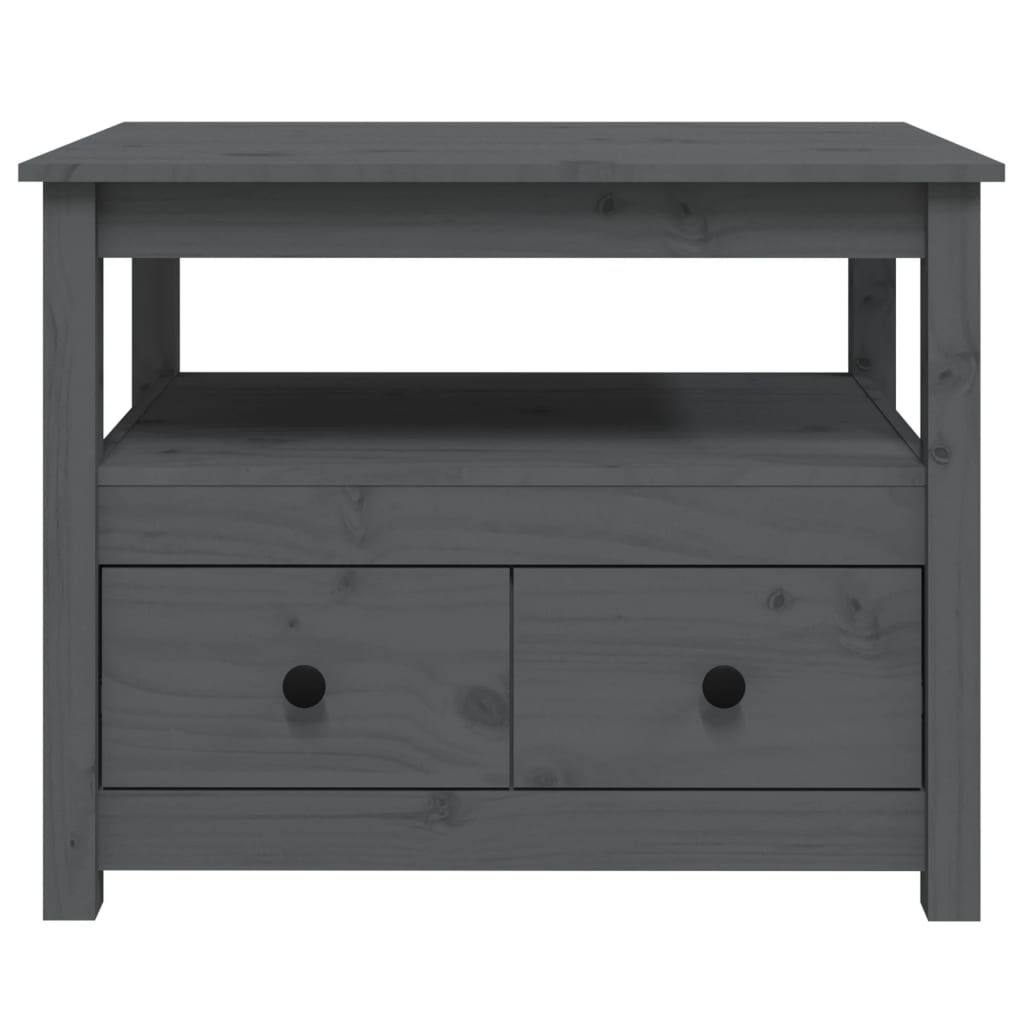 Salontafel 71x49x55 cm massief grenenhout grijs is nu te koop bij PeponiXL, paradijselijk wonen!