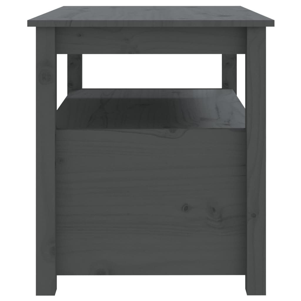 Salontafel 71x49x55 cm massief grenenhout grijs is nu te koop bij PeponiXL, paradijselijk wonen!