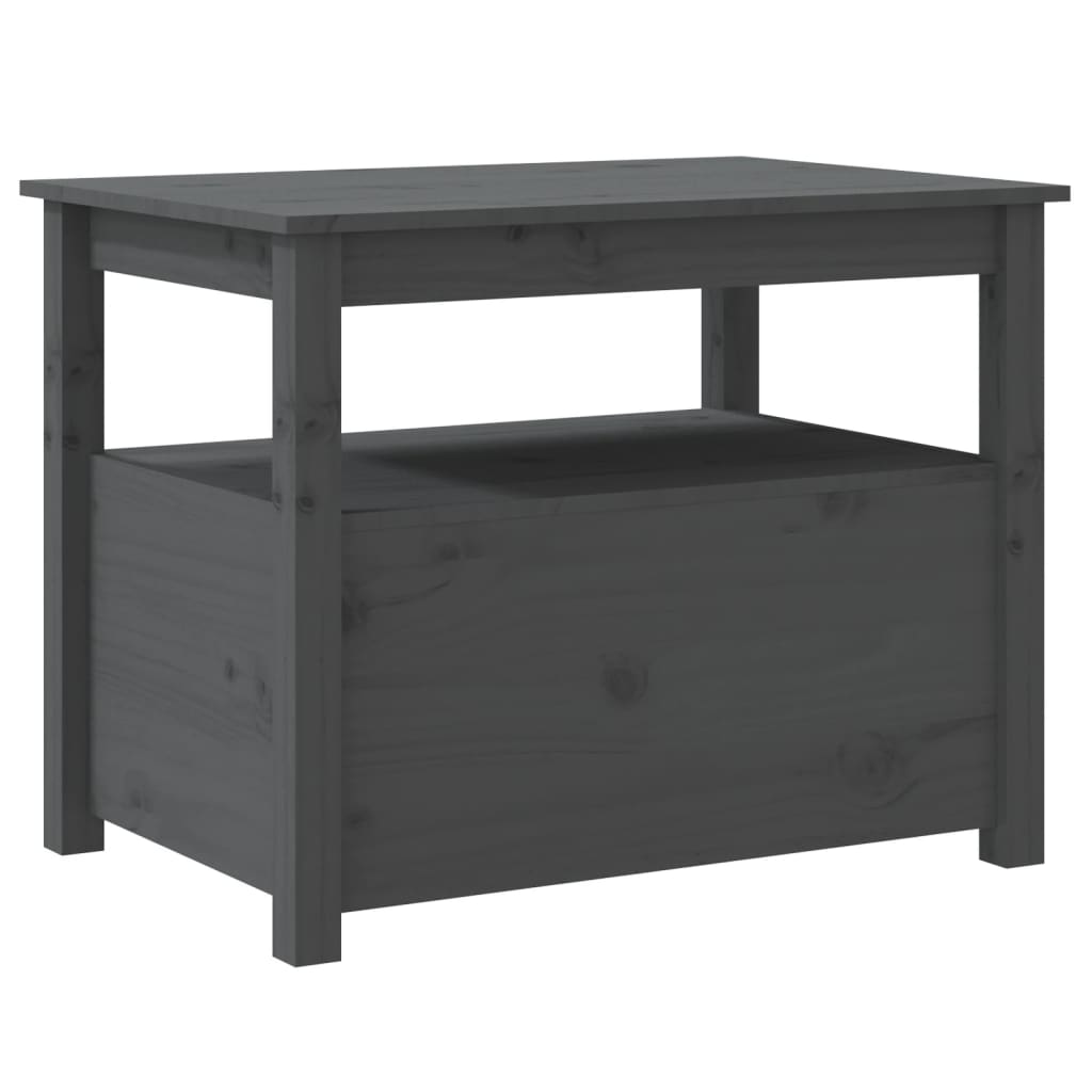 Salontafel 71x49x55 cm massief grenenhout grijs is nu te koop bij PeponiXL, paradijselijk wonen!