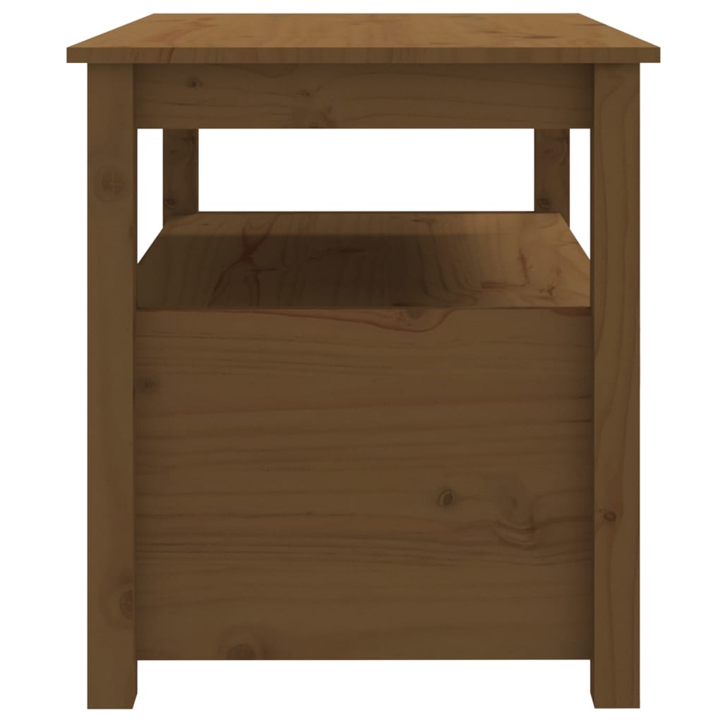 Salontafel 71x49x55 cm massief grenenhout honingbruin is nu te koop bij PeponiXL, paradijselijk wonen!