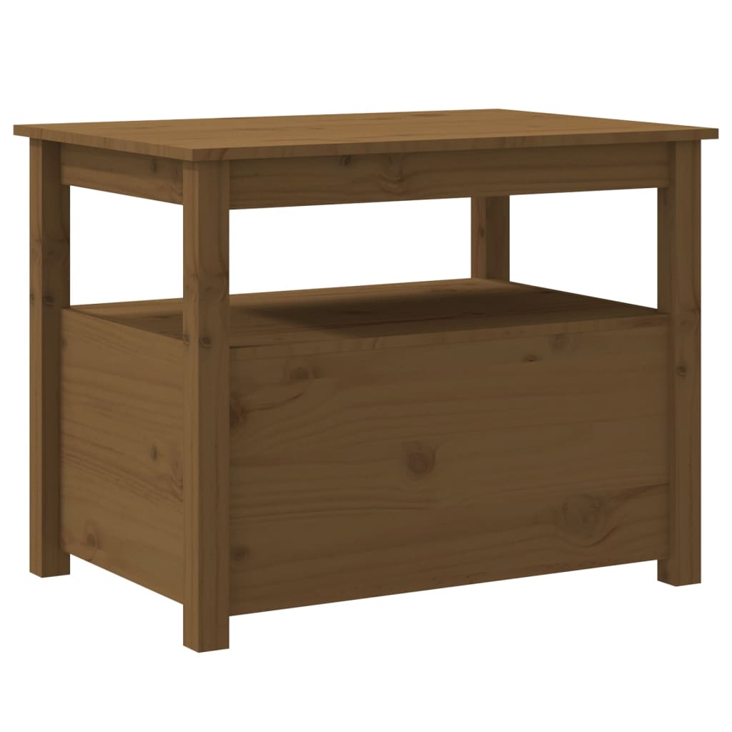 Salontafel 71x49x55 cm massief grenenhout honingbruin is nu te koop bij PeponiXL, paradijselijk wonen!