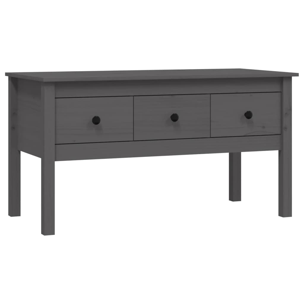 Salontafel 102x49x55 cm massief grenenhout grijs is nu te koop bij PeponiXL, paradijselijk wonen!