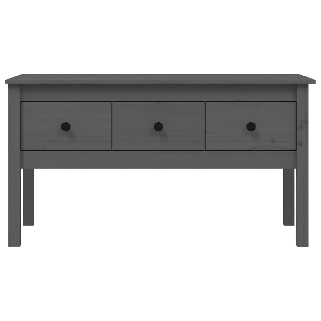 Salontafel 102x49x55 cm massief grenenhout grijs is nu te koop bij PeponiXL, paradijselijk wonen!