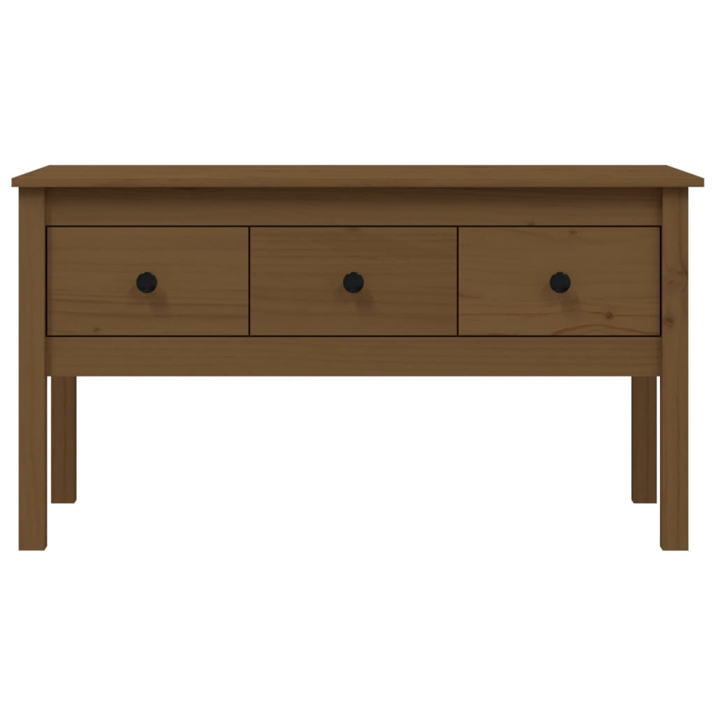 Salontafel 102x49x55 cm massief grenenhout honingbruin is nu te koop bij PeponiXL, paradijselijk wonen!
