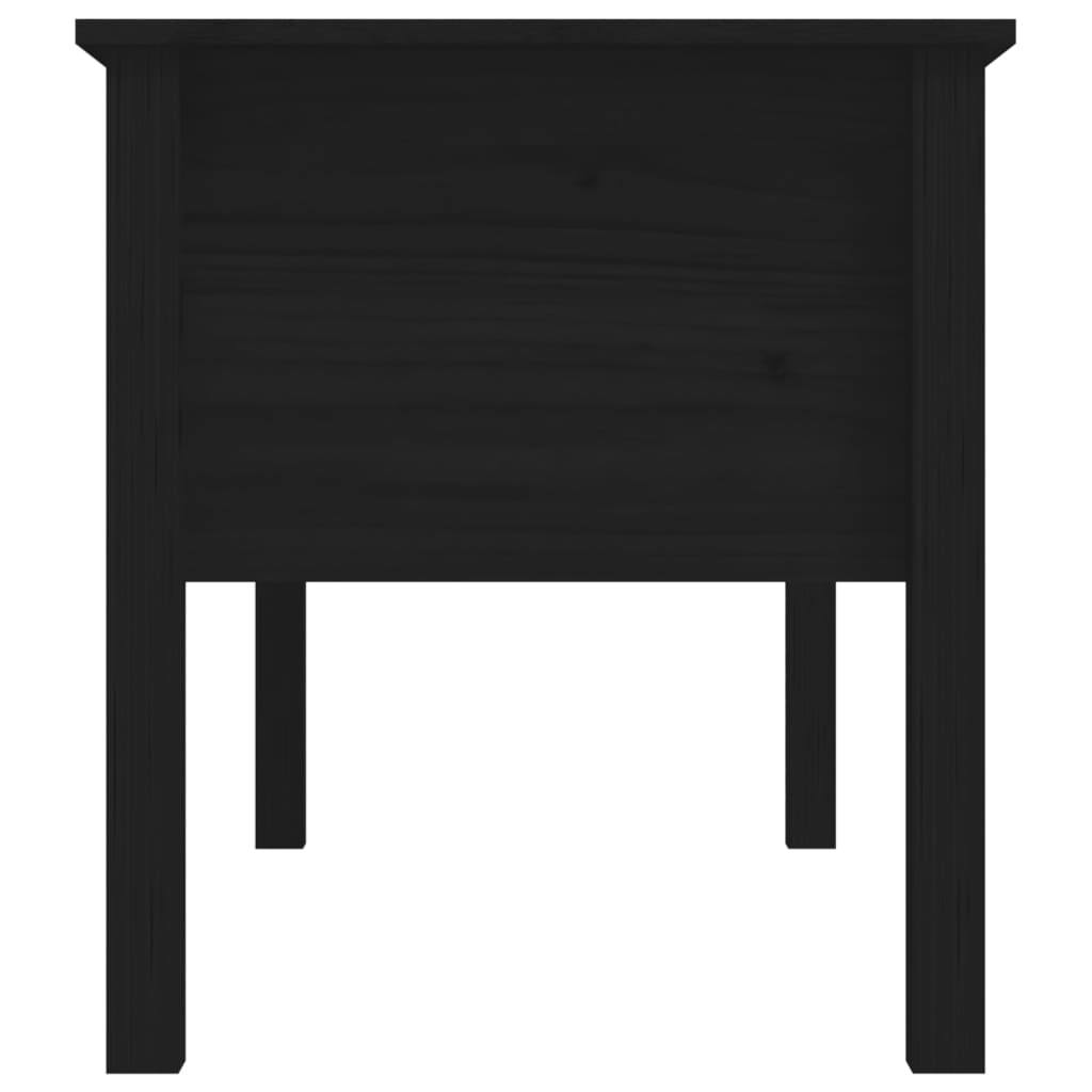 Salontafel 102x49x55 cm massief grenenhout zwart is nu te koop bij PeponiXL, paradijselijk wonen!