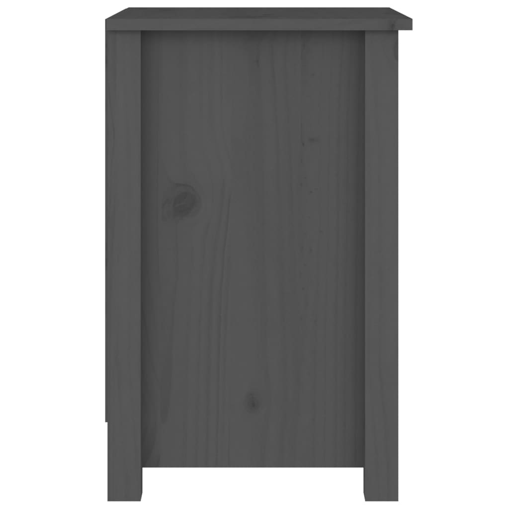 Nachtkastjes 2 st 40x35x55 cm massief grenenhout grijs is nu te koop bij PeponiXL, paradijselijk wonen!