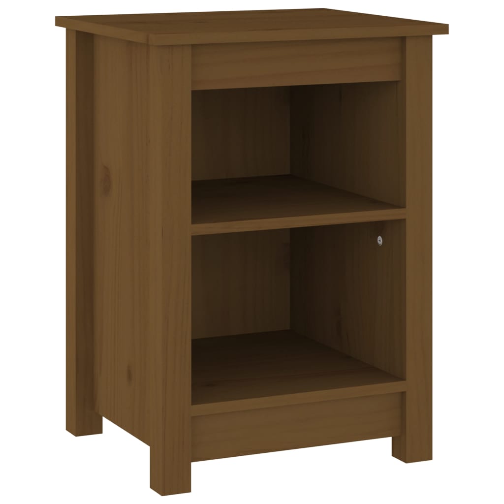 Nachtkastje 40x35x55 cm massief grenenhout honingbruin is nu te koop bij PeponiXL, paradijselijk wonen!