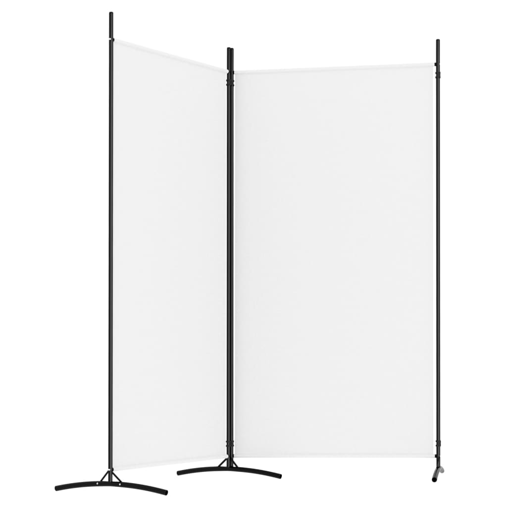 Kamerscherm met 2 panelen 175x180 cm stof wit is nu te koop bij PeponiXL, paradijselijk wonen!