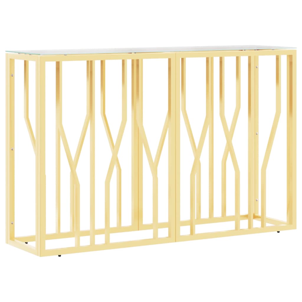 Wandtafel 110x30x70 cm roestvrij staal en glas is nu te koop bij PeponiXL, paradijselijk wonen!