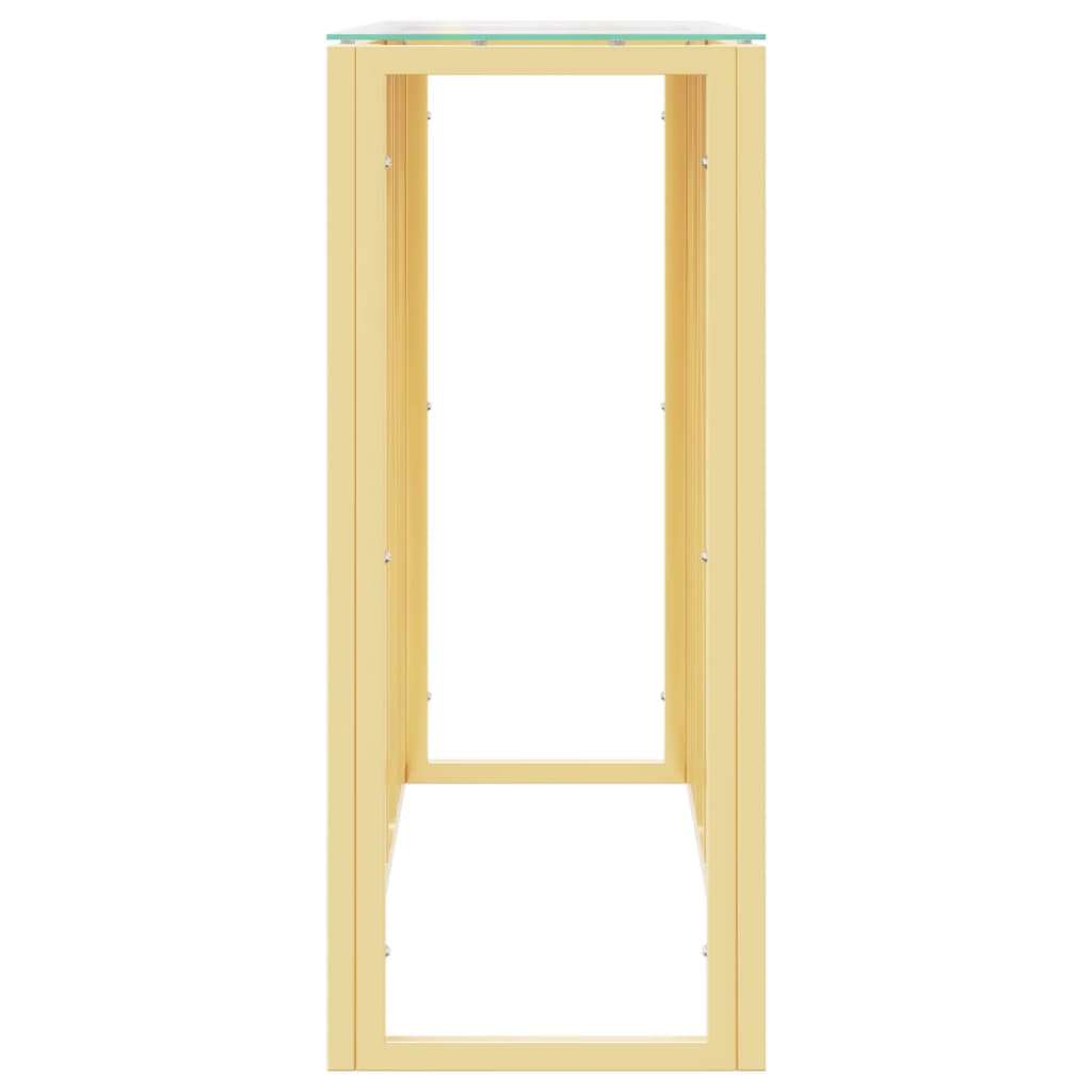 Wandtafel 110x30x70 cm roestvrij staal en glas is nu te koop bij PeponiXL, paradijselijk wonen!