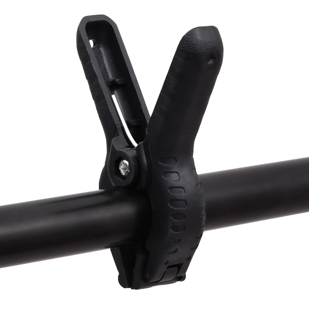 Achtergrondstandaard T-vormig 201x60x(70-200) cm zwart is nu te koop bij PeponiXL, paradijselijk wonen!
