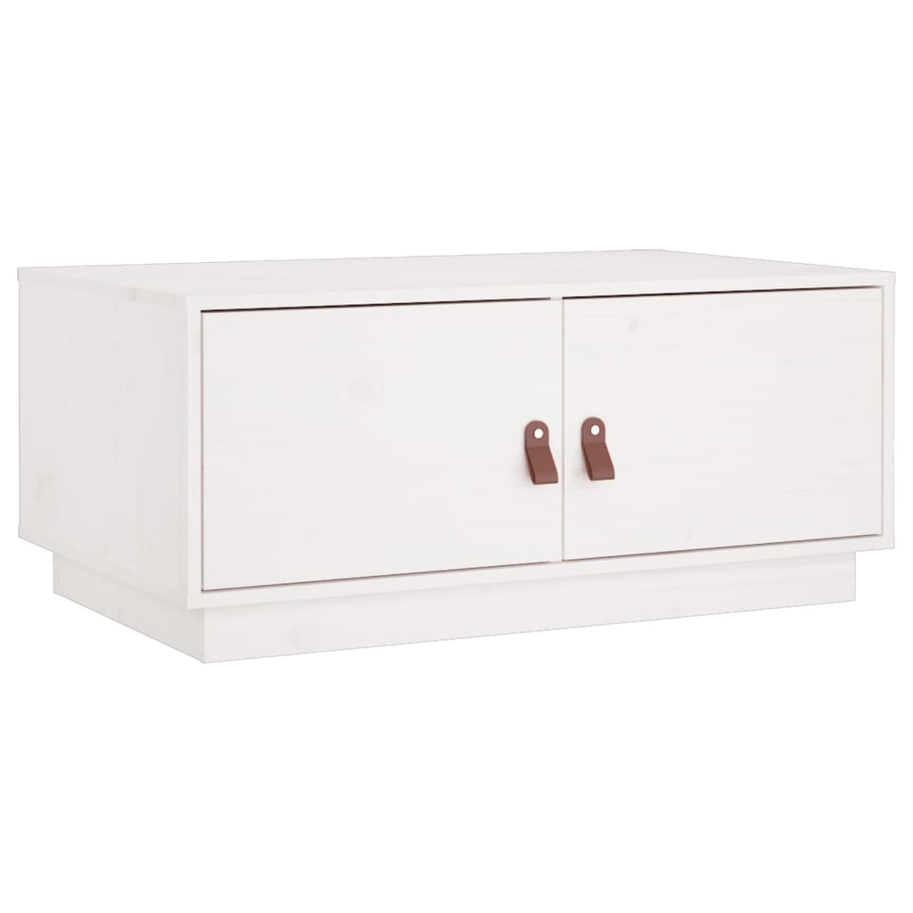 Salontafel 80x50x35 cm massief grenenhout wit is nu te koop bij PeponiXL, paradijselijk wonen!