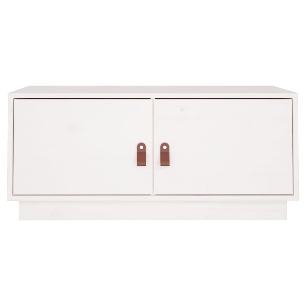 Salontafel 80x50x35 cm massief grenenhout wit is nu te koop bij PeponiXL, paradijselijk wonen!