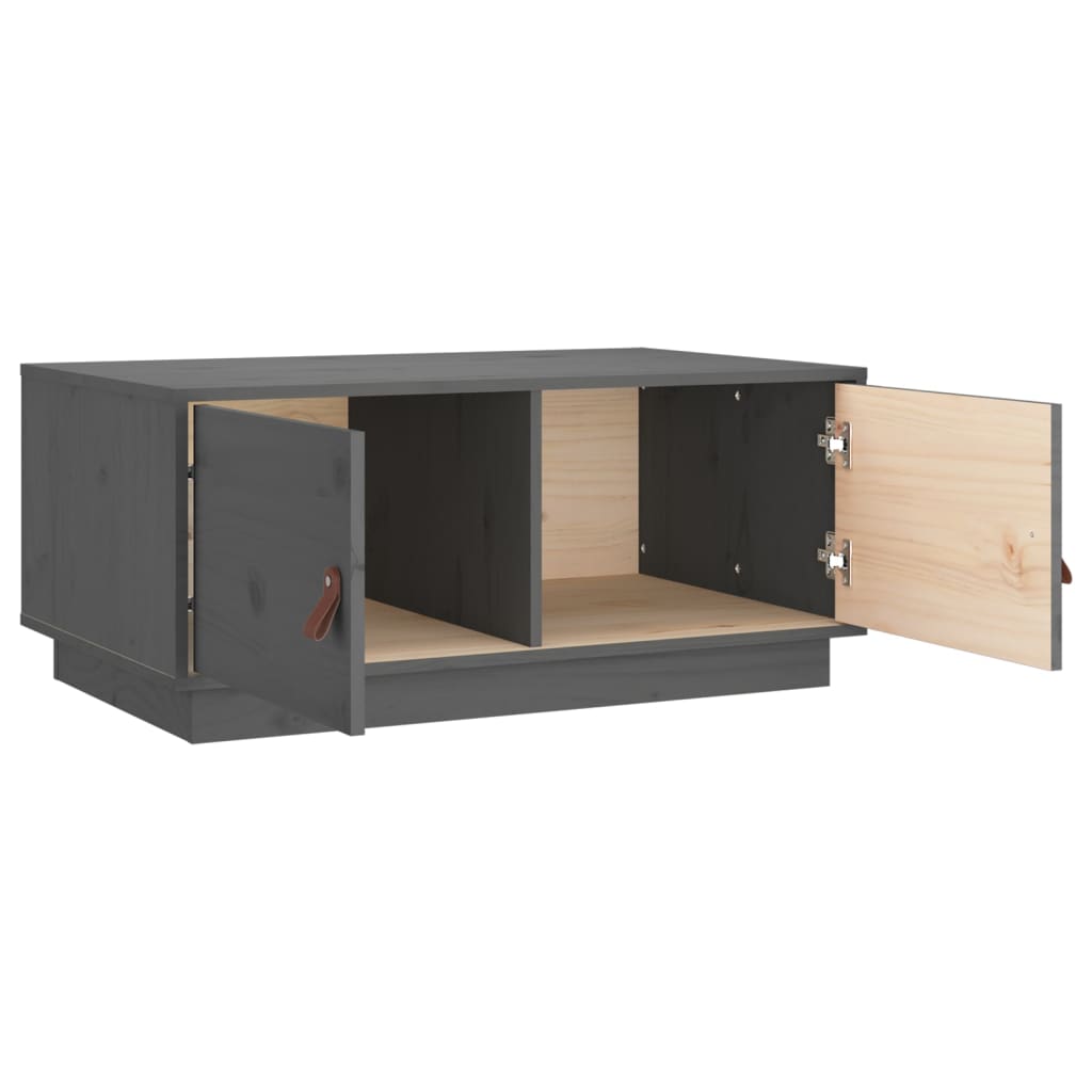 Salontafel 80x50x35 cm massief grenenhout grijs is nu te koop bij PeponiXL, paradijselijk wonen!