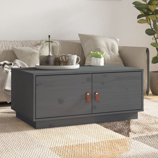 Salontafel 80x50x35 cm massief grenenhout grijs is nu te koop bij PeponiXL, paradijselijk wonen!