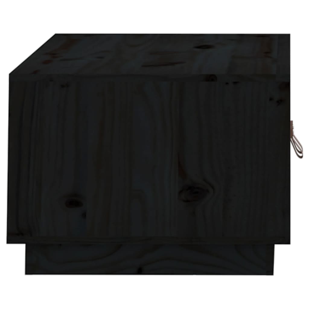 Salontafel 80x50x35 cm massief grenenhout zwart is nu te koop bij PeponiXL, paradijselijk wonen!