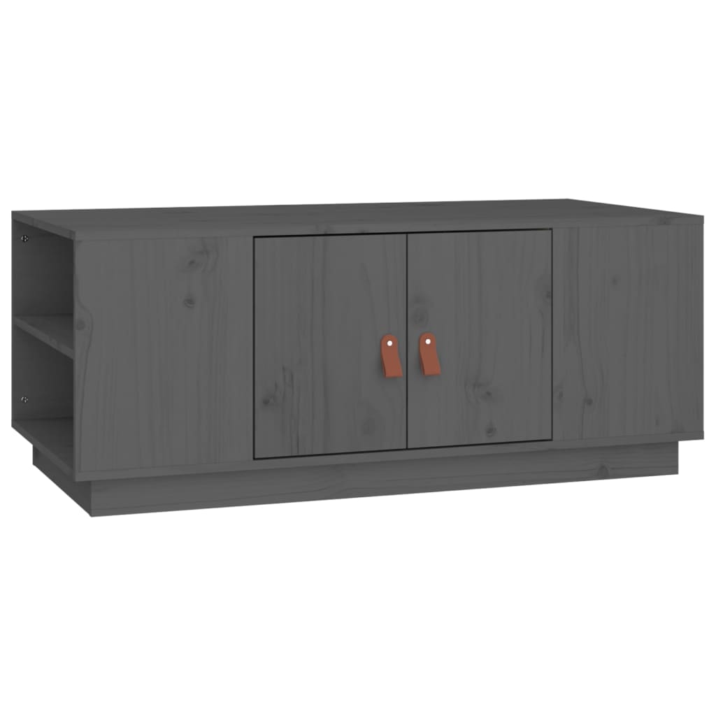 Salontafel 100x50x41 cm massief grenenhout grijs is nu te koop bij PeponiXL, paradijselijk wonen!