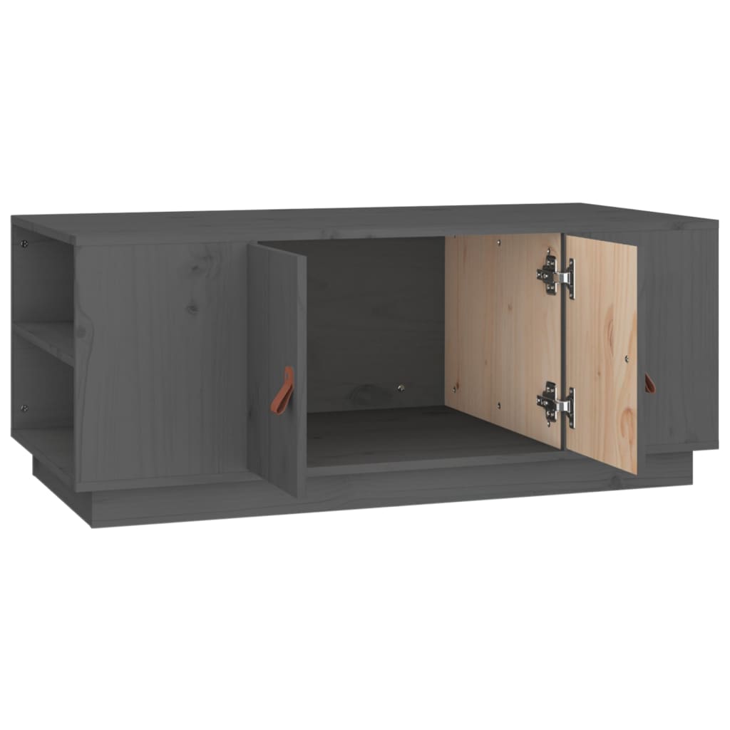 Salontafel 100x50x41 cm massief grenenhout grijs is nu te koop bij PeponiXL, paradijselijk wonen!