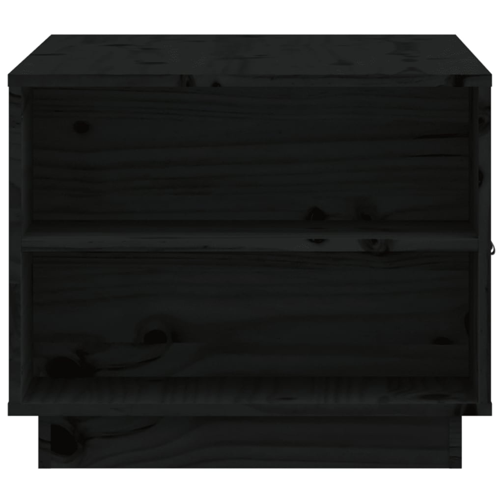 Salontafel 100x50x41 cm massief grenenhout zwart is nu te koop bij PeponiXL, paradijselijk wonen!