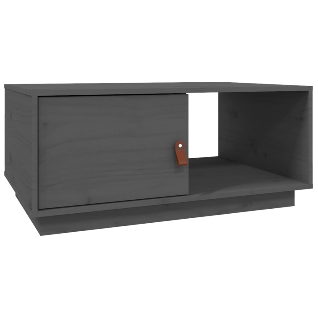 Salontafel 80x50x35,5 cm massief grenenhout grijs is nu te koop bij PeponiXL, paradijselijk wonen!