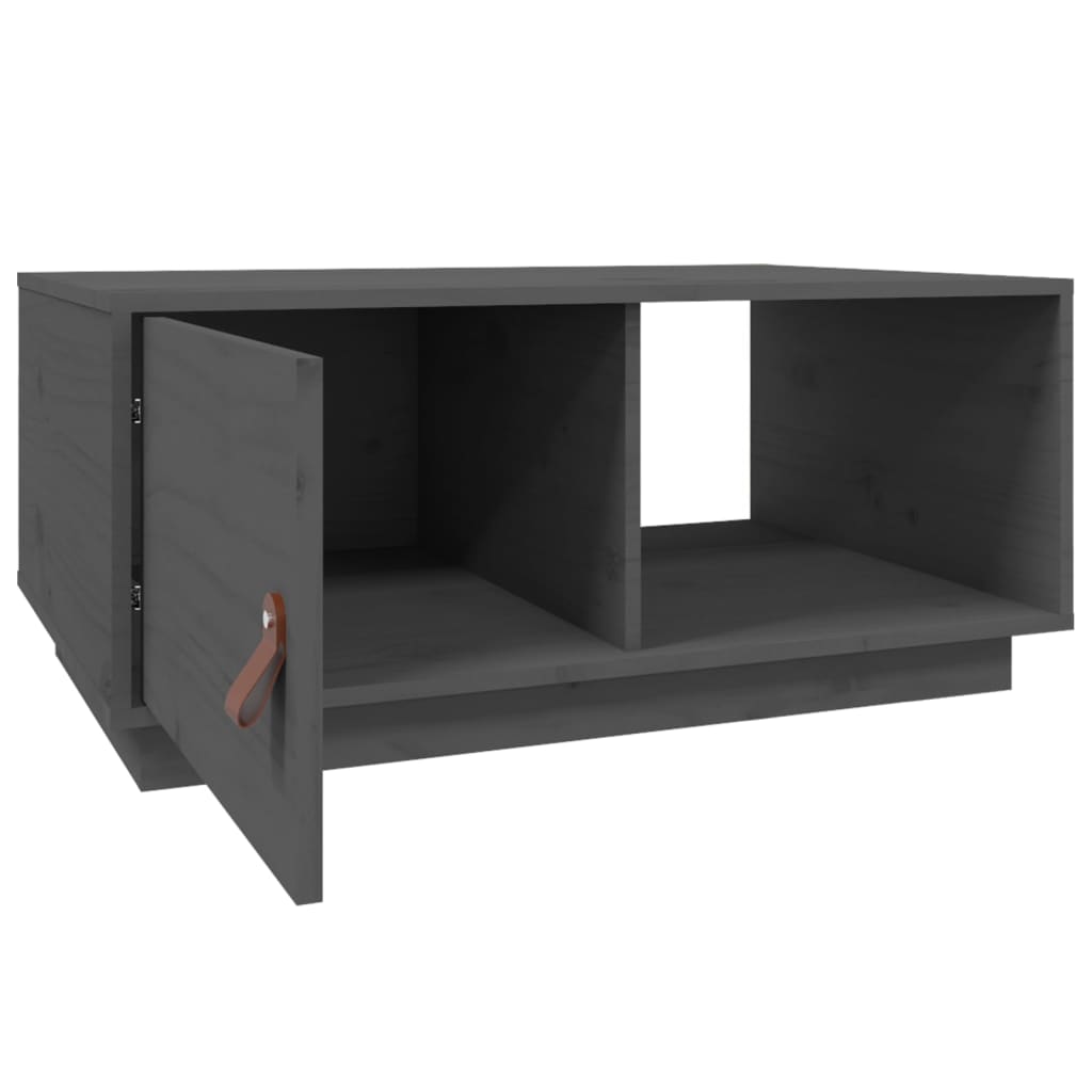 Salontafel 80x50x35,5 cm massief grenenhout grijs is nu te koop bij PeponiXL, paradijselijk wonen!