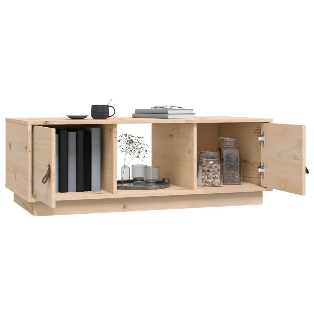 Salontafel 100x50x35 cm massief grenenhout is nu te koop bij PeponiXL, paradijselijk wonen!