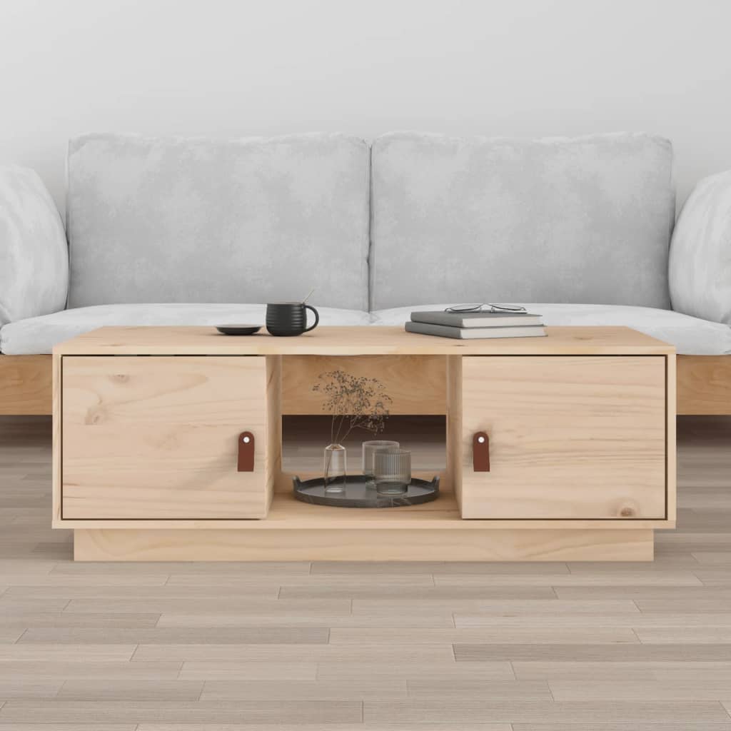 Salontafel 100x50x35 cm massief grenenhout is nu te koop bij PeponiXL, paradijselijk wonen!