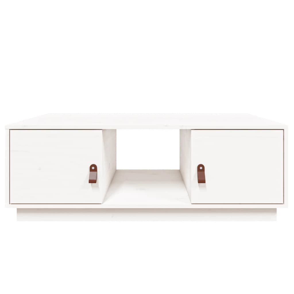 Salontafel 100x50x35 cm massief grenenhout wit is nu te koop bij PeponiXL, paradijselijk wonen!