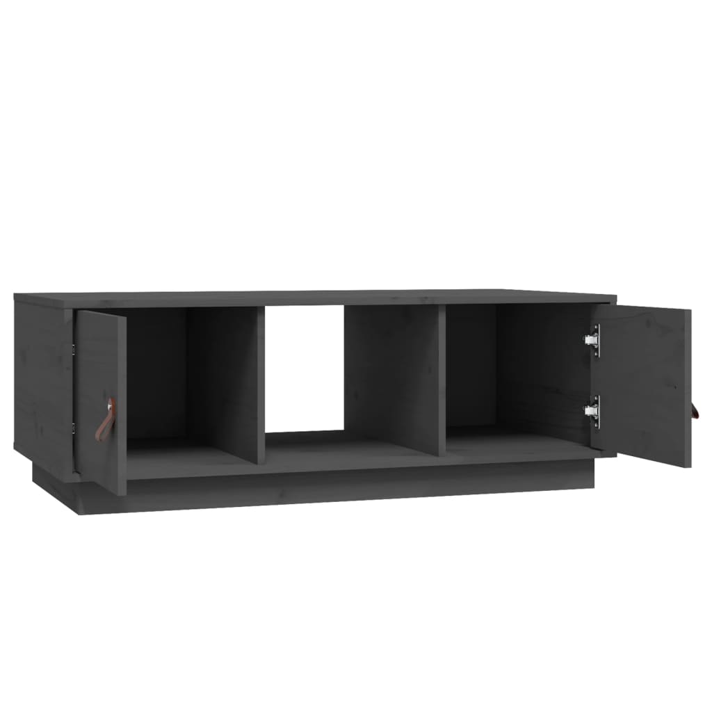 Salontafel 100x50x35 cm massief grenenhout grijs is nu te koop bij PeponiXL, paradijselijk wonen!