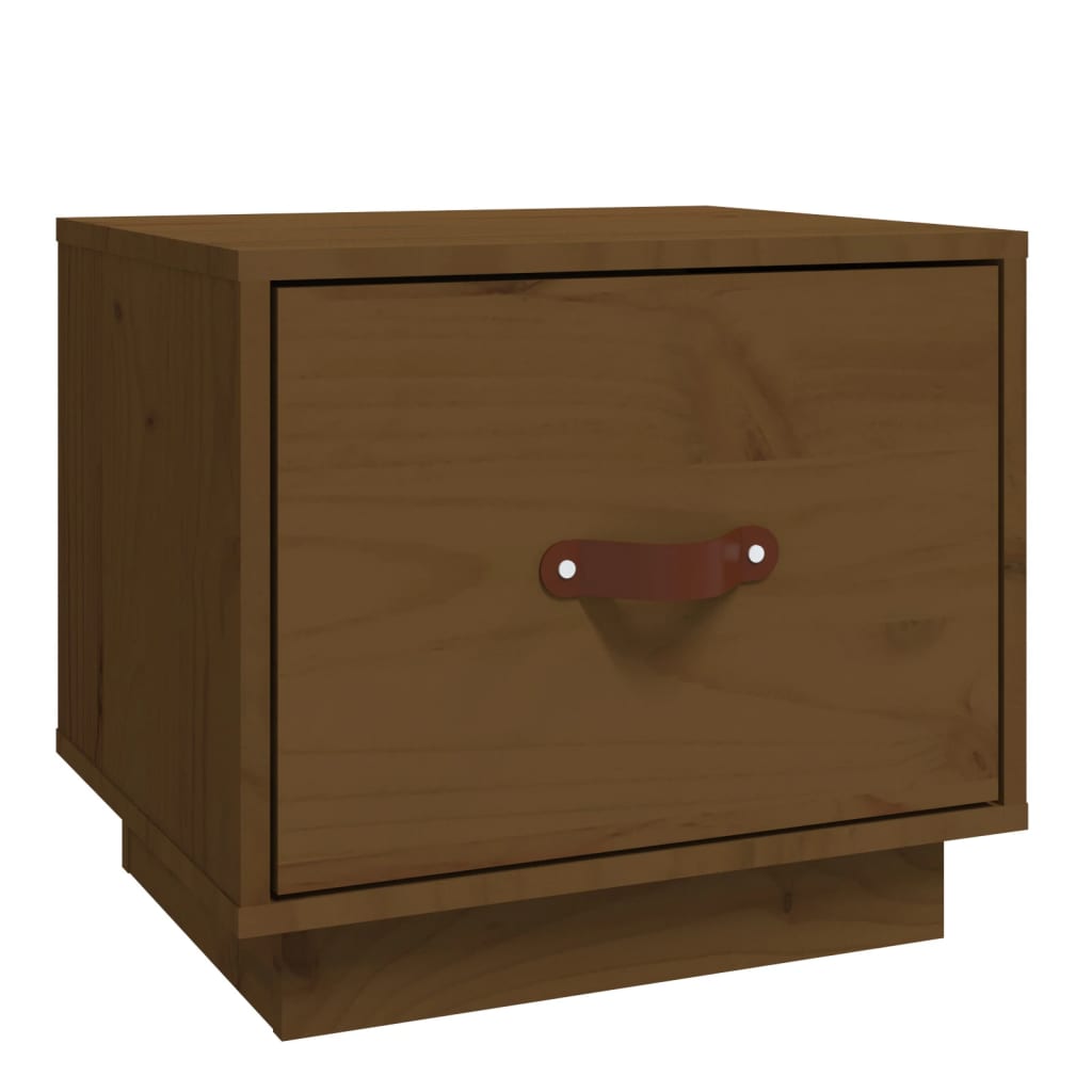 Nachtkastje 40x34x35 cm massief grenenhout honingbruin is nu te koop bij PeponiXL, paradijselijk wonen!