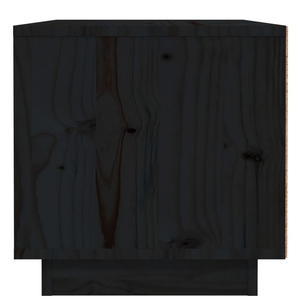 Nachtkastje 40x34x35 cm massief grenenhout zwart is nu te koop bij PeponiXL, paradijselijk wonen!